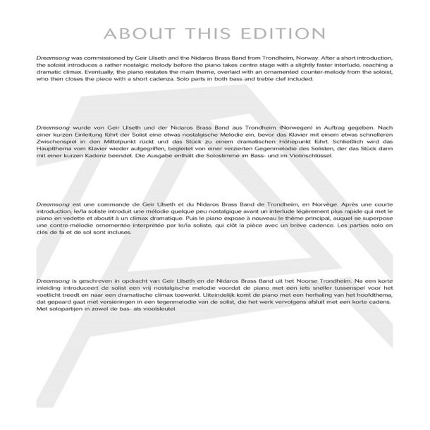 Dreamsong : for Euphonium and Piano